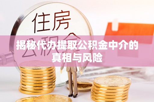 黑山揭秘代办提取公积金中介的真相与风险