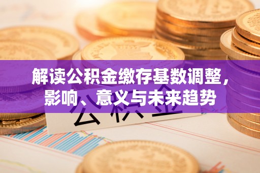 黑山解读公积金缴存基数调整，影响、意义与未来趋势