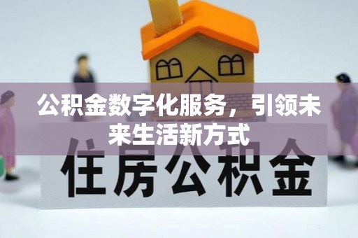 黑山公积金数字化服务，引领未来生活新方式