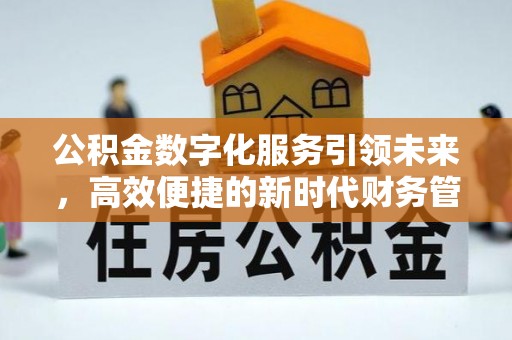 黑山公积金数字化服务引领未来，高效便捷的新时代财务管理
