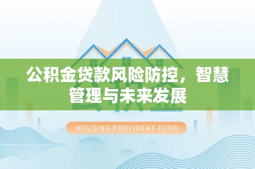 黑山公积金贷款风险防控，智慧管理与未来发展