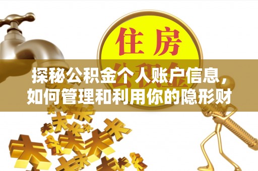 黑山探秘公积金个人账户信息，如何管理和利用你的隐形财富