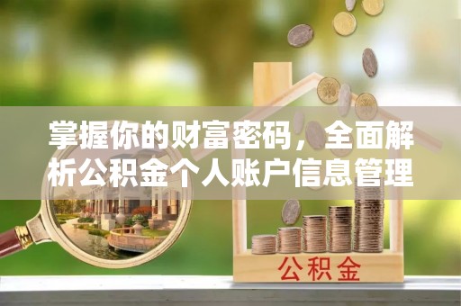 黑山掌握你的财富密码，全面解析公积金个人账户信息管理与优化