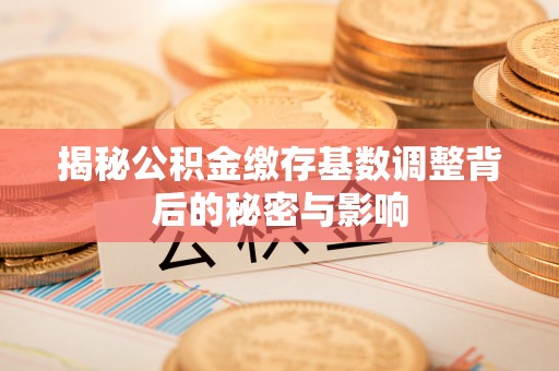 黑山揭秘公积金缴存基数调整背后的秘密与影响