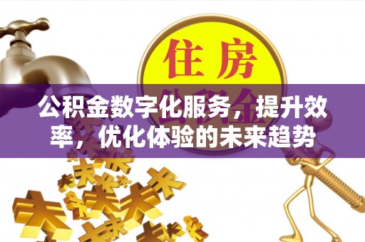 黑山公积金数字化服务，提升效率，优化体验的未来趋势