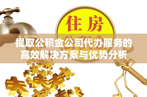 黑山提取公积金公司代办服务的高效解决方案与优势分析