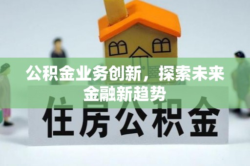 黑山公积金业务创新，探索未来金融新趋势