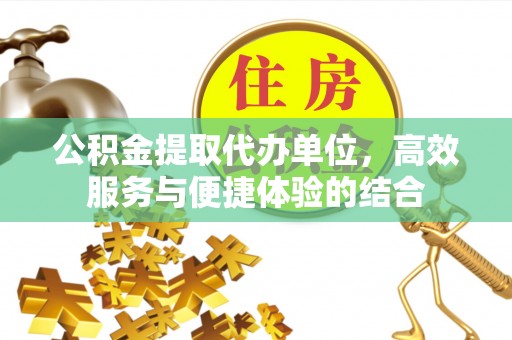 黑山公积金提取代办单位，高效服务与便捷体验的结合
