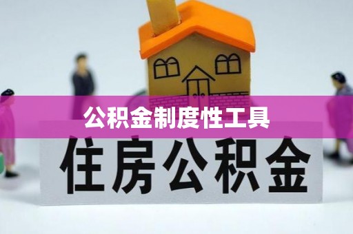 黑山公积金制度性工具
