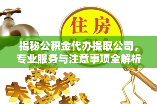 黑山揭秘公积金代办提取公司，专业服务与注意事项全解析