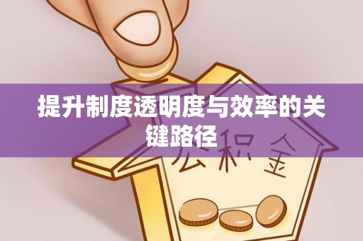 黑山提升制度透明度与效率的关键路径