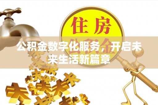 黑山公积金数字化服务，开启未来生活新篇章